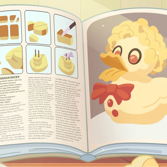 Bluey duck cake recipe Vintage Australian Women's Weekly Children's Birthday 80s - Picture 5 of 11